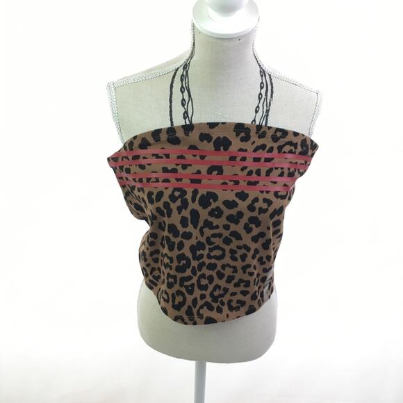 Flirtitude Active Crop Top Chocolate Leopard Large - Picture 2 of 16